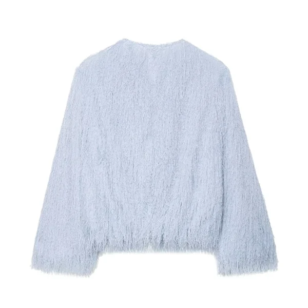 Tassel Decoration Short Coats Women's Fashion Wrist Sleeve Jackets for Women 2025 Elegant Office Ladies Casual Outerwear ﻿