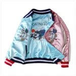 Sukajan Tiger Embroidered Women Bomber Baseball Jacket Japan Harajuku Female Coat Sukajan 2025 Girls Clothing Two Sides Wear