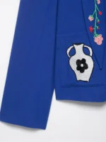 Women Jacket 2025 Women's Fashion Embroidery Loose Short Coat Long Sleeve Jackets Streetwear Casual New Outerwears