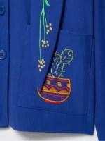 Women Jacket 2025 Women's Fashion Embroidery Loose Short Coat Long Sleeve Jackets Streetwear Casual New Outerwears