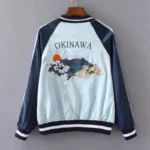 Sukajan Tiger Embroidered Women Bomber Baseball Jacket Japan Harajuku Female Coat Sukajan 2025 Girls Clothing Two Sides Wear